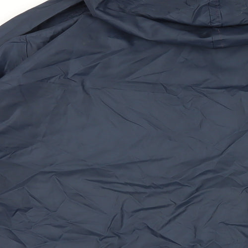Peter Storm Mens Blue Rain Coat Coat Size L Zip - Hooded Waterproof