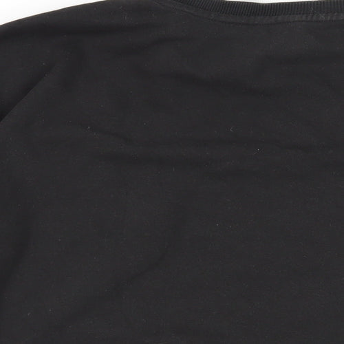 H&M Girls Black Cotton Pullover Sweatshirt Size 10-11 Years Pullover - Stranger Things