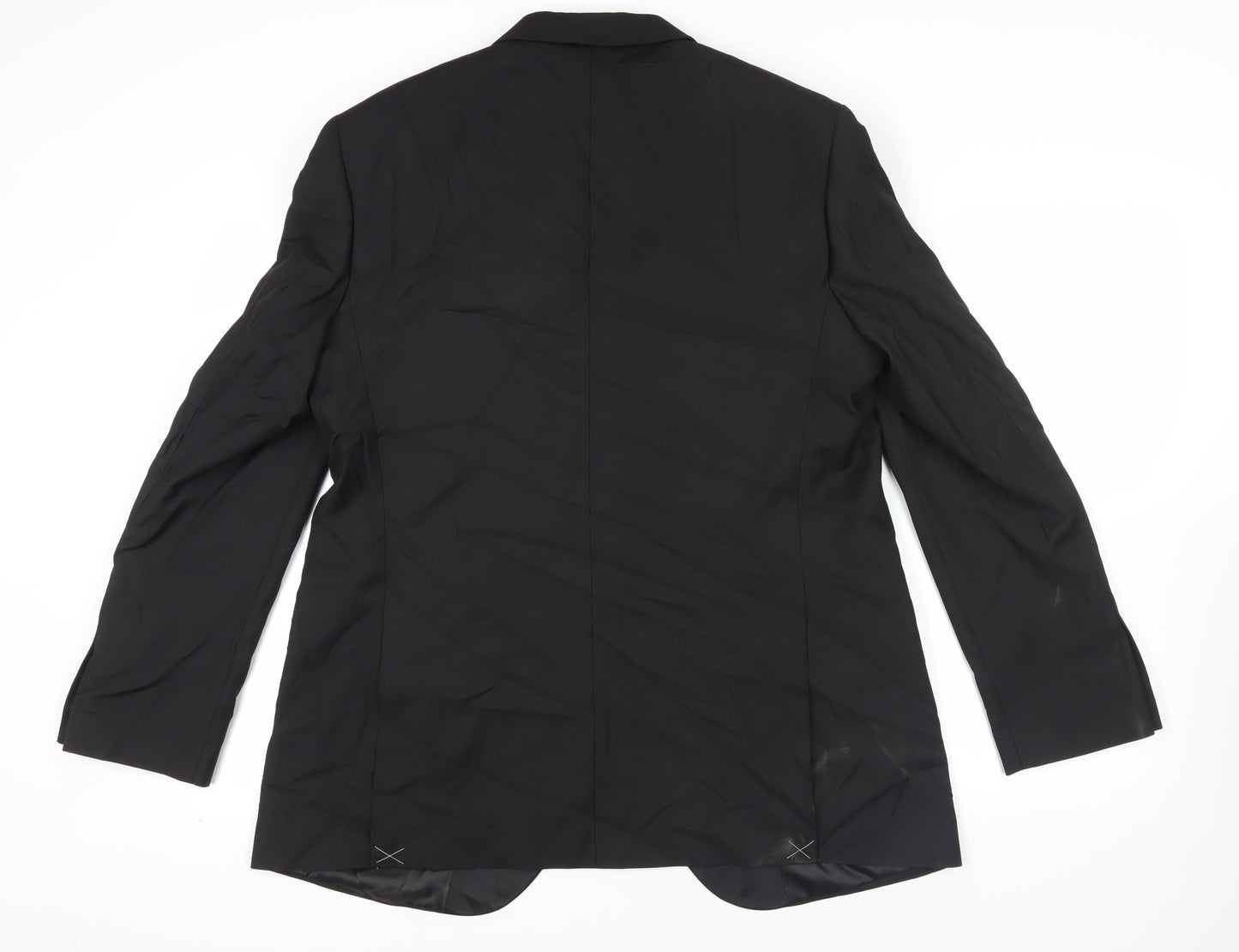 Marks and Spencer Mens Black Polyester Tuxedo Suit Jacket Size 44 Regular