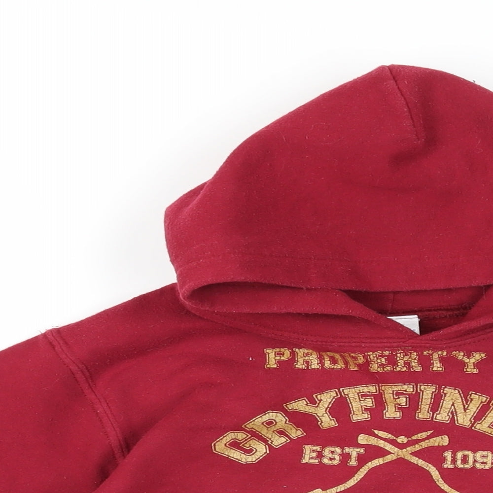 Harry Potter Girls Red Cotton Pullover Hoodie Size XS Pullover - Gryffindor