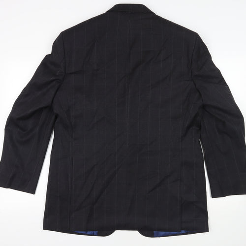 Marks and Spencer Mens Grey Check Wool Jacket Suit Jacket Size 44 Regular