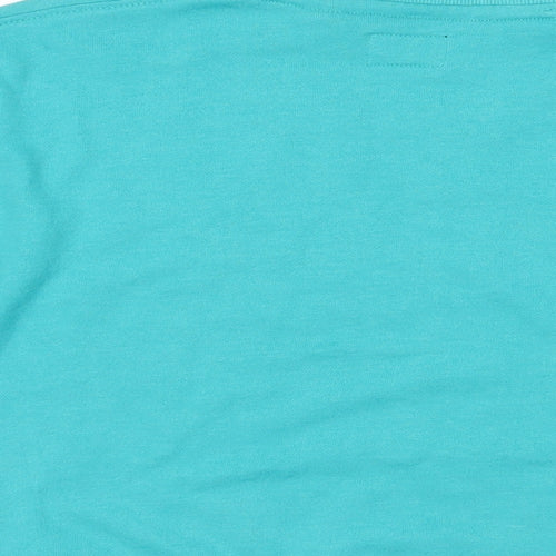 O'Neill Boys Green Colourblock Cotton Pullover Sweatshirt Size 8 Years Pullover - Logo