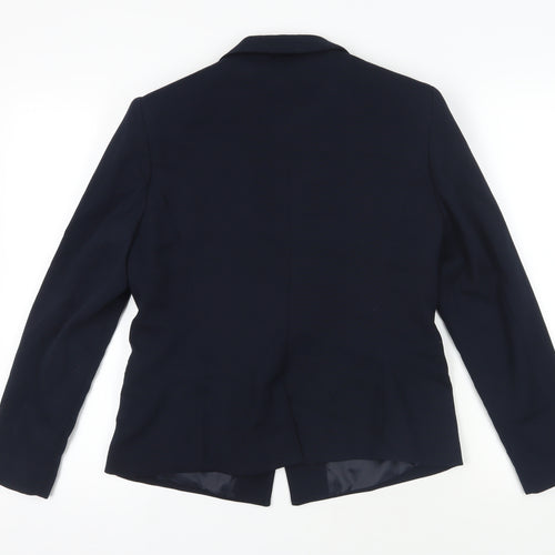 NEXT Womens Blue Jacket Blazer Size 16 Button