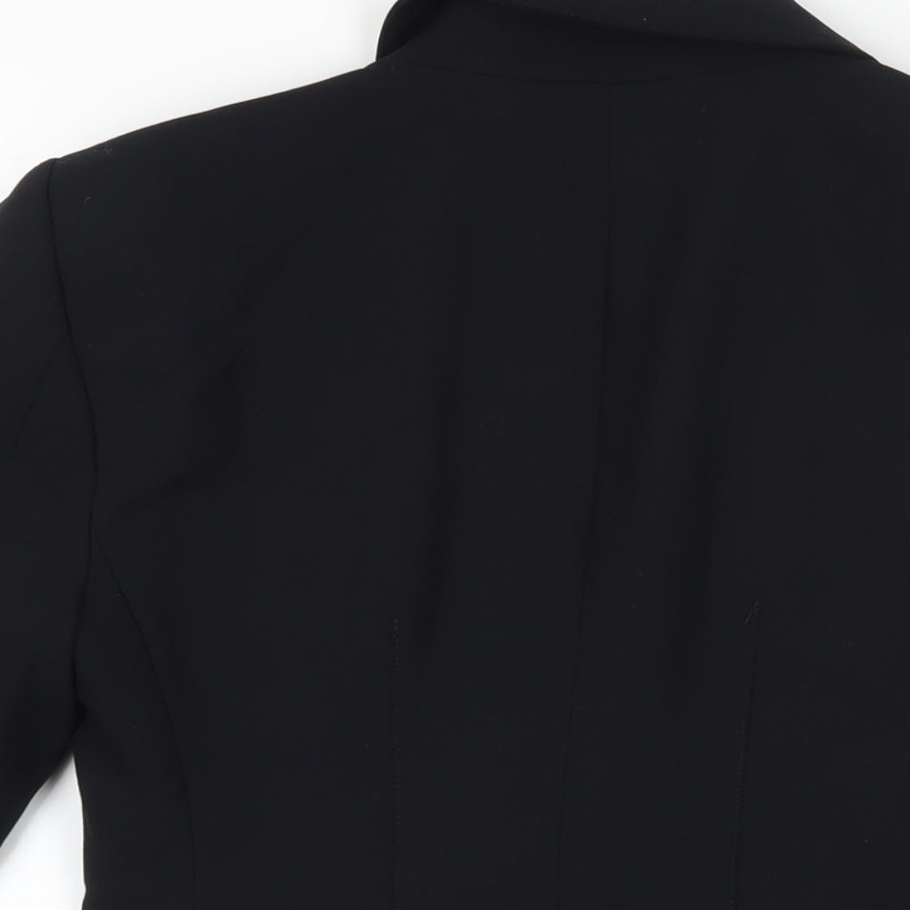 Marks and Spencer Womens Black Jacket Blazer Size 8 Button