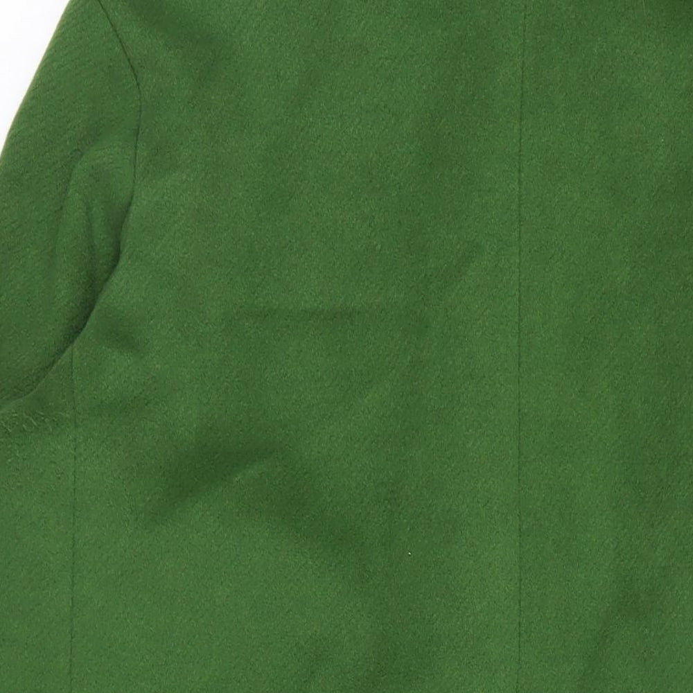 Marks and Spencer Womens Green Overcoat Coat Size 20 Button