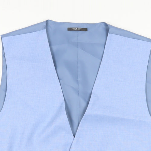 Marks and Spencer Mens Blue Jacket Waistcoat Size 46 Button