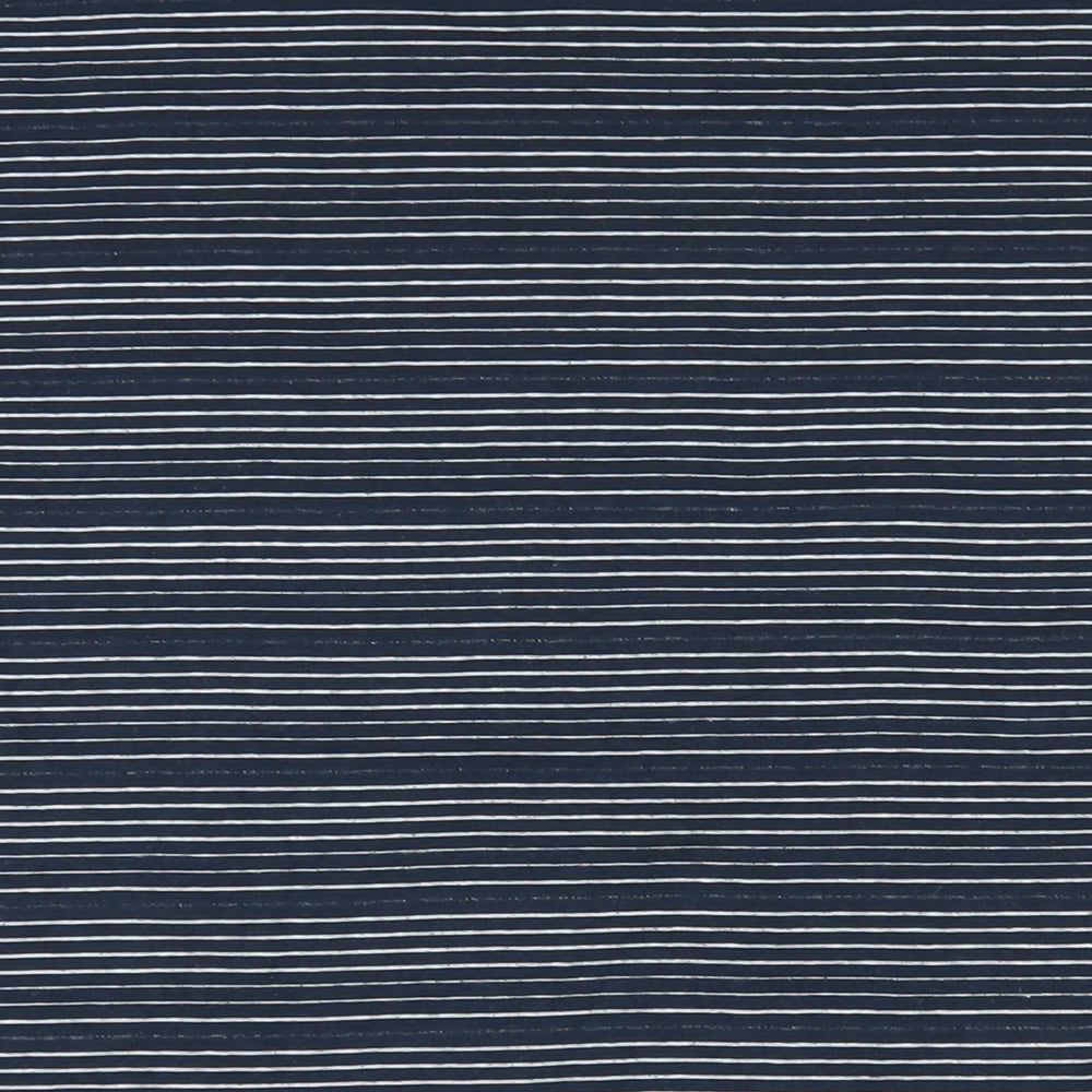 Maine New England Mens Blue Striped Cotton T-Shirt Size 3XL Crew Neck