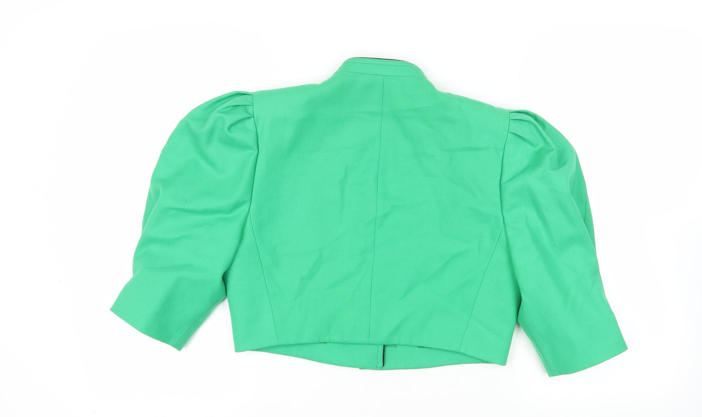 Mansfield Womens Green Jacket Size 12 Button - Appliqué