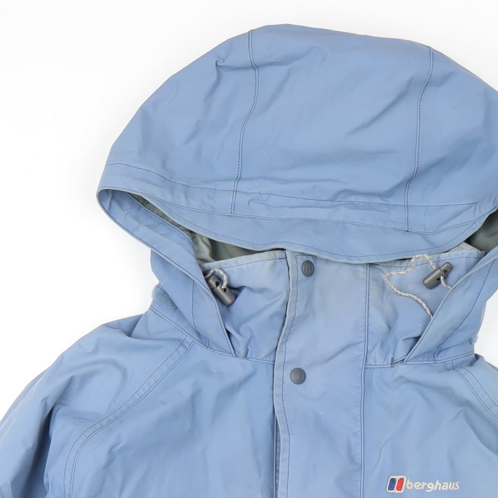 Berghaus Womens Blue Rain Coat Coat Size 14 Zip