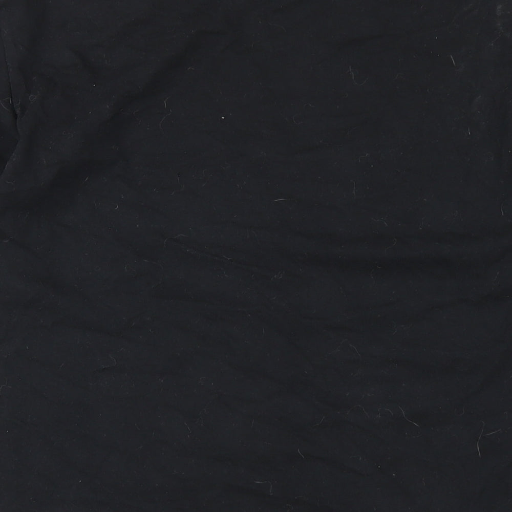 DC Shoes Mens Black Cotton T-Shirt Size L Round Neck