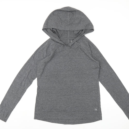 Gap Womens Grey Polyester Pullover Hoodie Size M Pullover