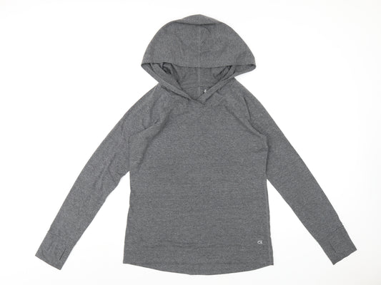 Gap Womens Grey Polyester Pullover Hoodie Size M Pullover