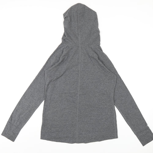 Gap Womens Grey Polyester Pullover Hoodie Size M Pullover