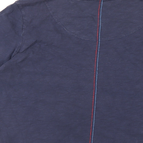 Joules Womens Blue Cotton Basic T-Shirt Size 14 Round Neck