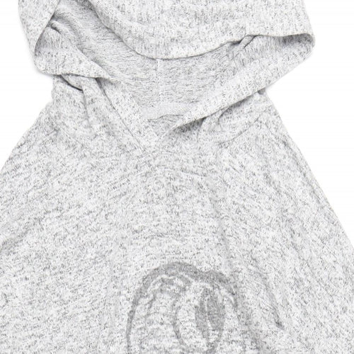 Disney Womens Grey Vinyl Pullover Hoodie Size 12 Pullover - Bambi Thumper