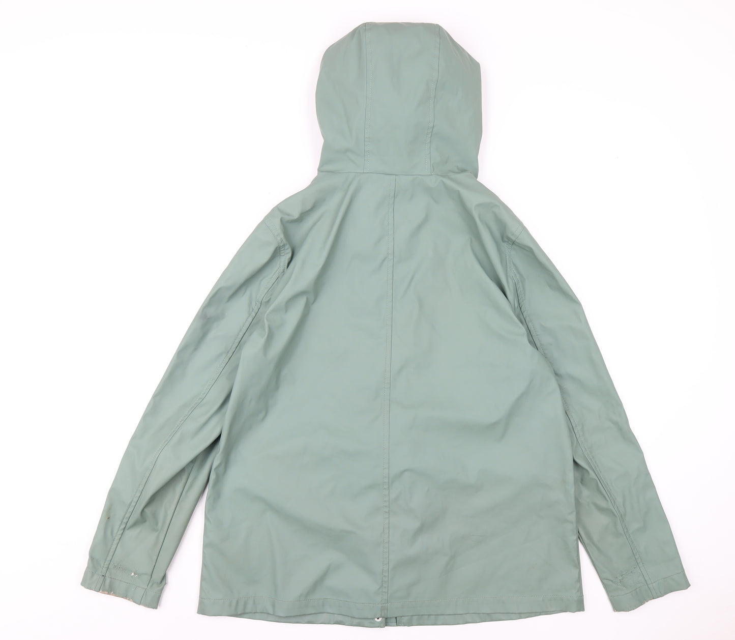 24Colours Womens Green Rain Coat Coat Size 10 Zip
