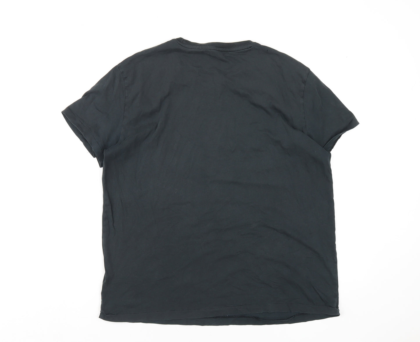 Polo Ralph Lauren Mens Grey Cotton T-Shirt Size M Round Neck