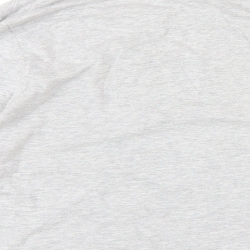 Disney Womens Grey Cotton Basic T-Shirt Size 14 Round Neck - Minnie Mouse Christmas