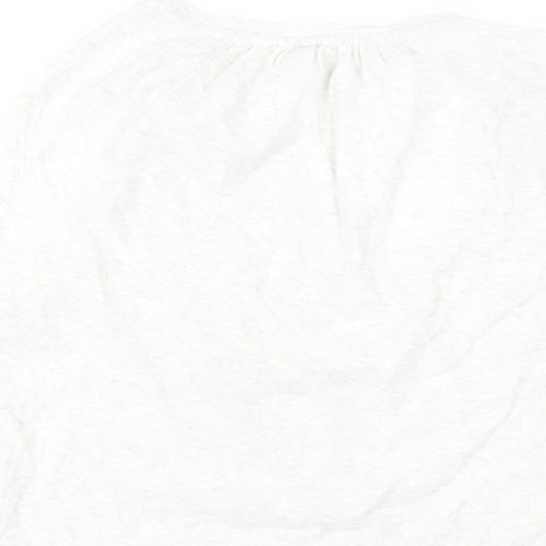 Gap Womens Grey Cotton Basic Tank Size M V-Neck