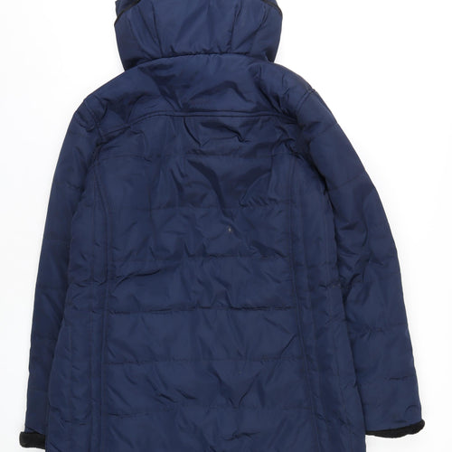 Regatta Womens Blue Rain Coat Coat Size 18 Zip