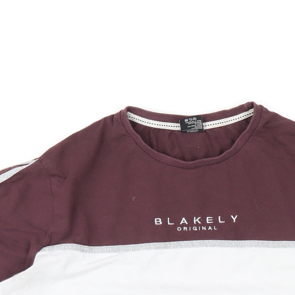 Blakely Mens Multicoloured Cotton T-Shirt Size M Round Neck