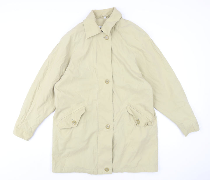 Danimac Womens Beige Trench Coat Coat Size S Zip