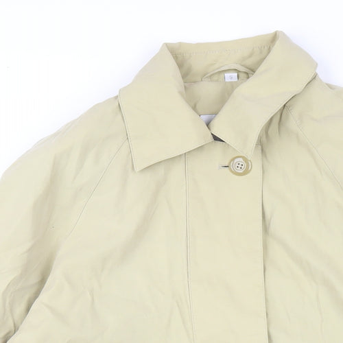 Danimac Womens Beige Trench Coat Coat Size S Zip