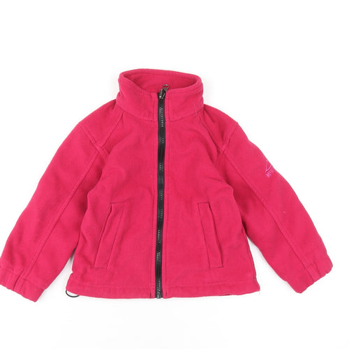 McKINLEY Girls Pink Jacket Size 4 Years Zip