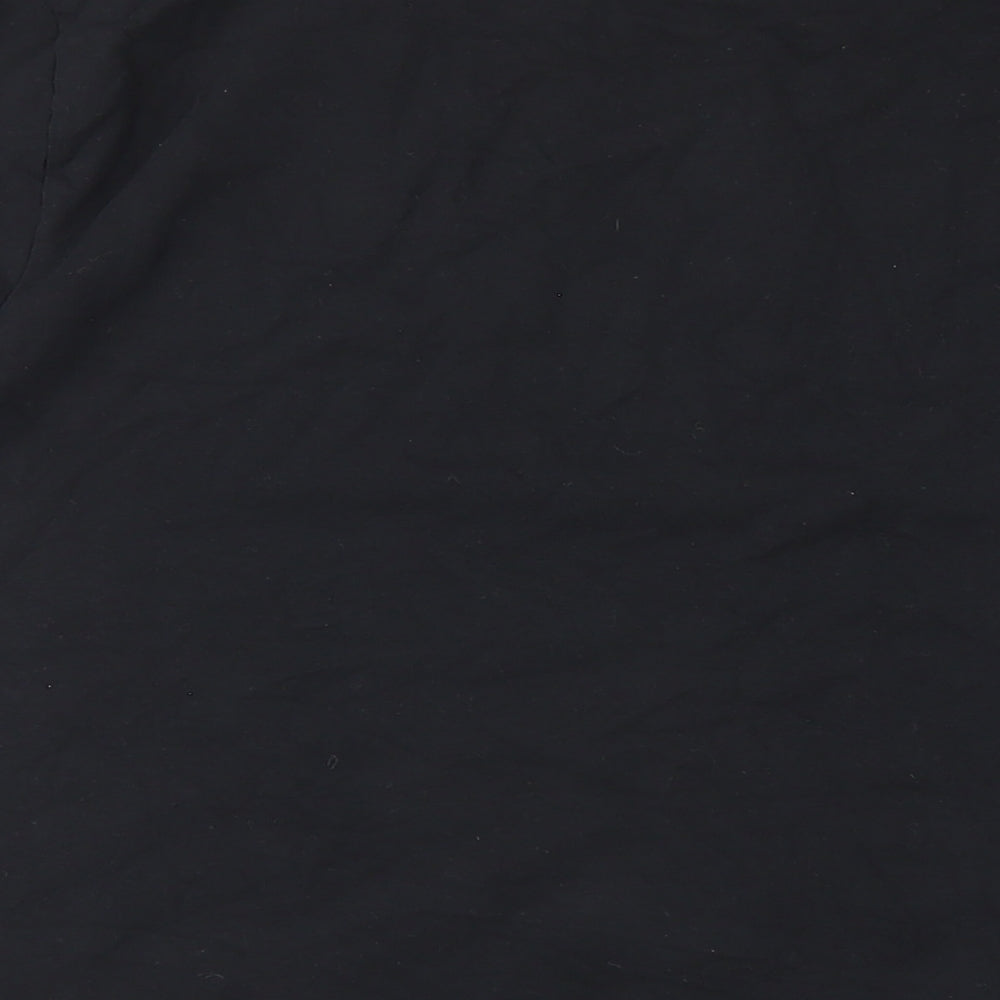 Diesel Mens Black Cotton T-Shirt Size XL Round Neck