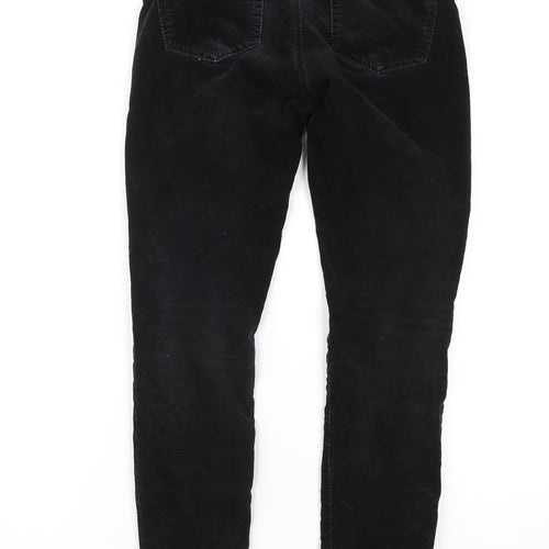 Gap Womens Black Cotton Trousers Size 28 in L30 in Regular Zip