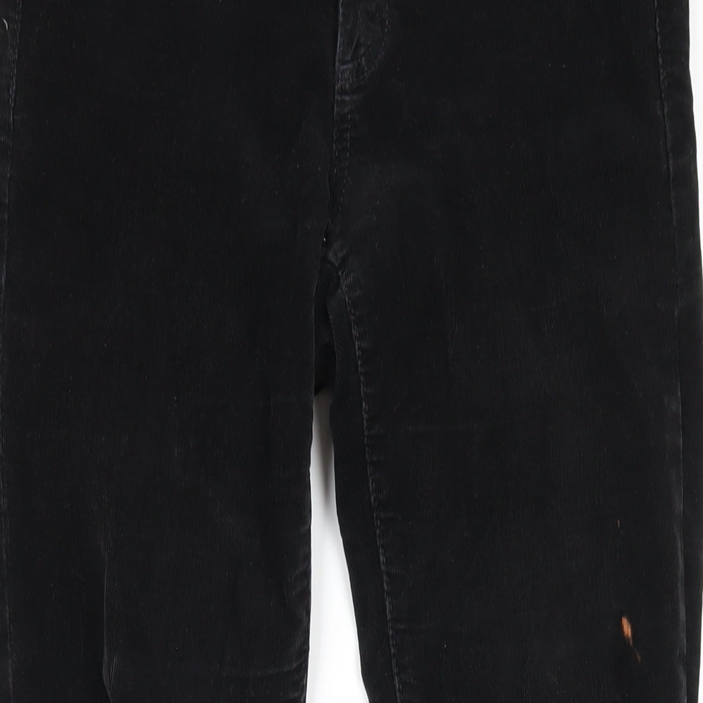 Gap Womens Black Cotton Trousers Size 28 in L30 in Regular Zip