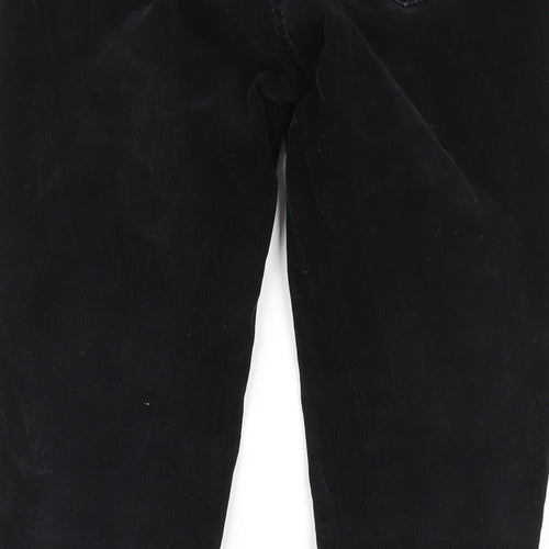 Gap Womens Black Cotton Trousers Size 28 in L30 in Regular Zip