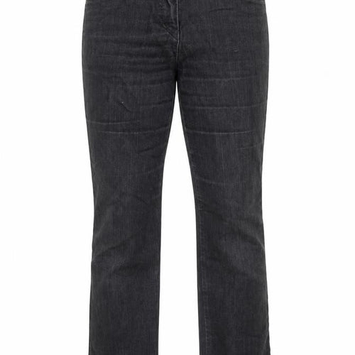 Gerry Weber Womens Black Cotton Straight Jeans Size 12 L33 in Regular Zip