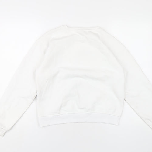 Netflix Girls White Polyester Pullover Sweatshirt Size 14-15 Years Pullover - Wednesday