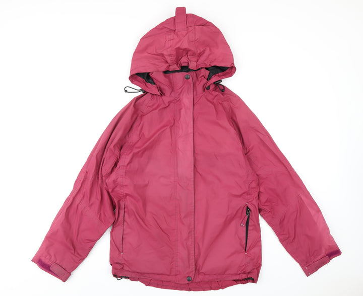Outdoor Womens Pink Rain Coat Coat Size 12 Zip