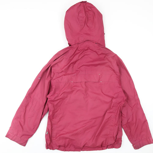 Outdoor Womens Pink Rain Coat Coat Size 12 Zip