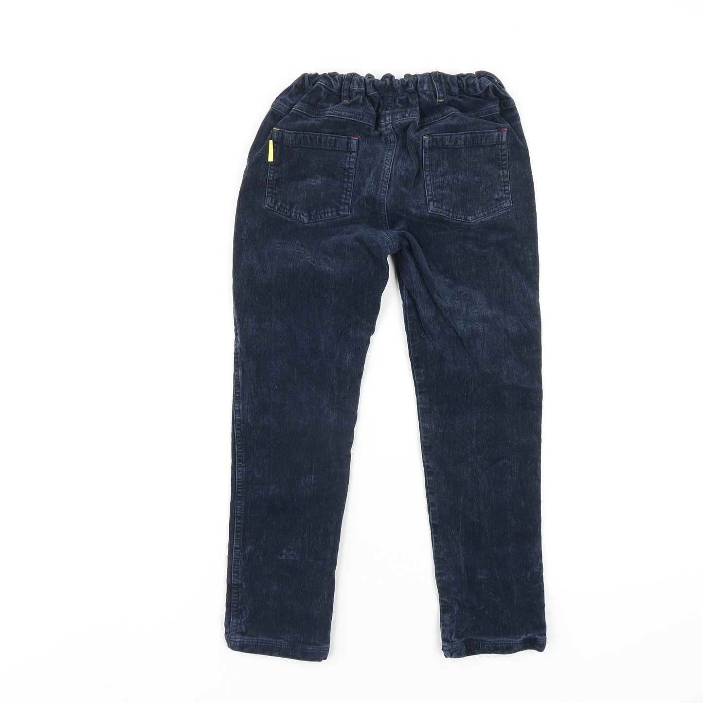 White Stuff Boys Blue Cotton Chino Trousers Size 7-8 Years L22 in Regular Zip