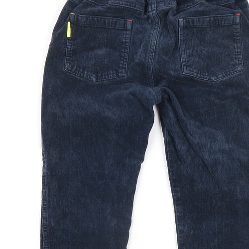 White Stuff Boys Blue Cotton Chino Trousers Size 7-8 Years L22 in Regular Zip