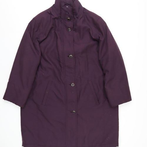 JFW Womens Purple Jacket Coat Size 16 Zip