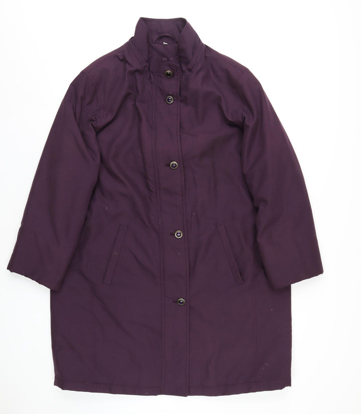 JFW Womens Purple Jacket Coat Size 16 Zip
