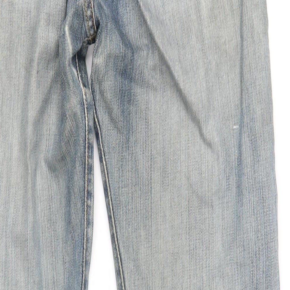 Levi's Mens Blue Cotton Straight Jeans Size 30 in L32 in Regular Button