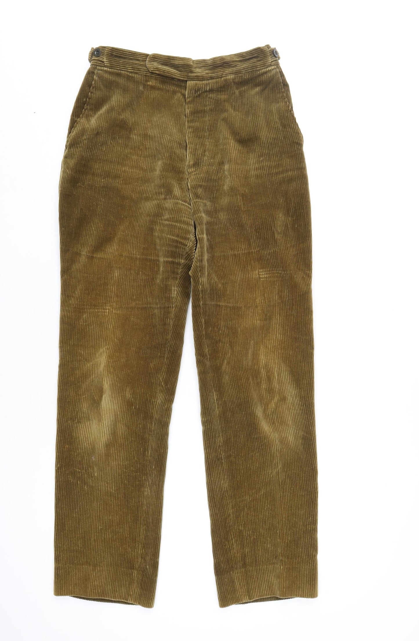 Hackett Mens Brown Cotton Dress Pants Trousers Size 30 in L30 in Regular Button