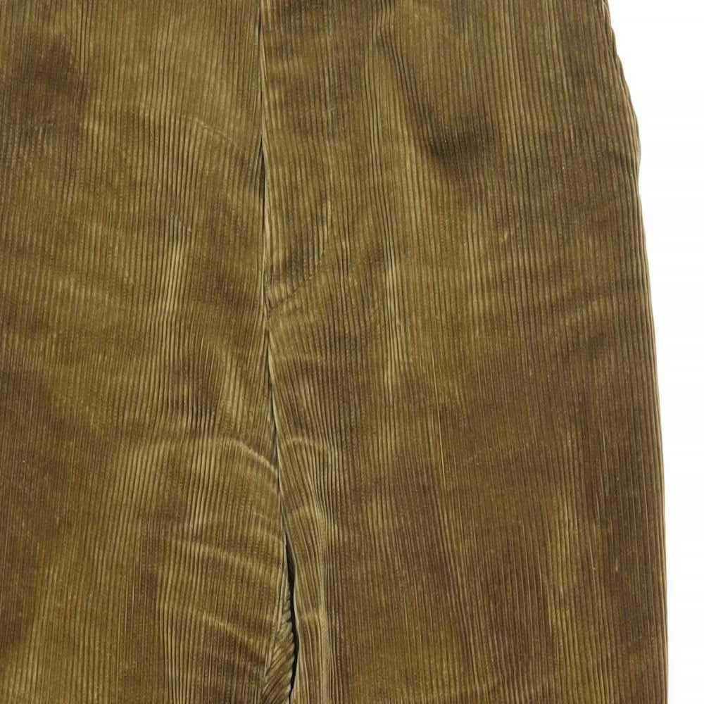 Hackett Mens Brown Cotton Dress Pants Trousers Size 30 in L30 in Regular Button