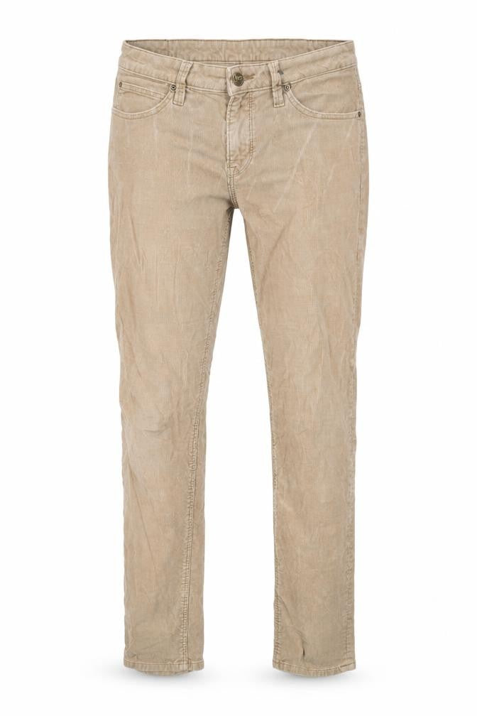 Lee Cooper Womens Beige Cotton Trousers Size 27 in L31 in Regular Zip