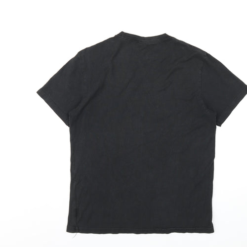 Gap Womens Black Cotton Basic T-Shirt Size S Round Neck - Stray Kat Billiards