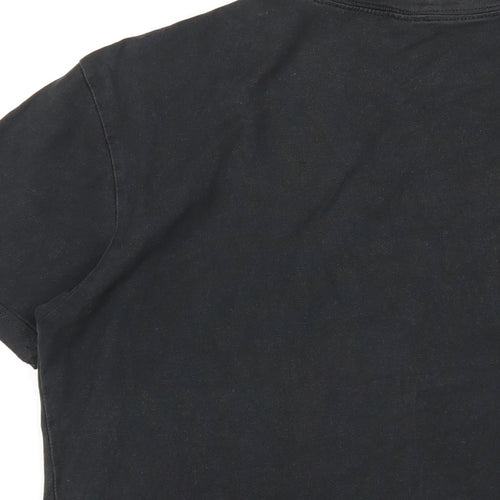 Gap Womens Black Cotton Basic T-Shirt Size S Round Neck - Stray Kat Billiards