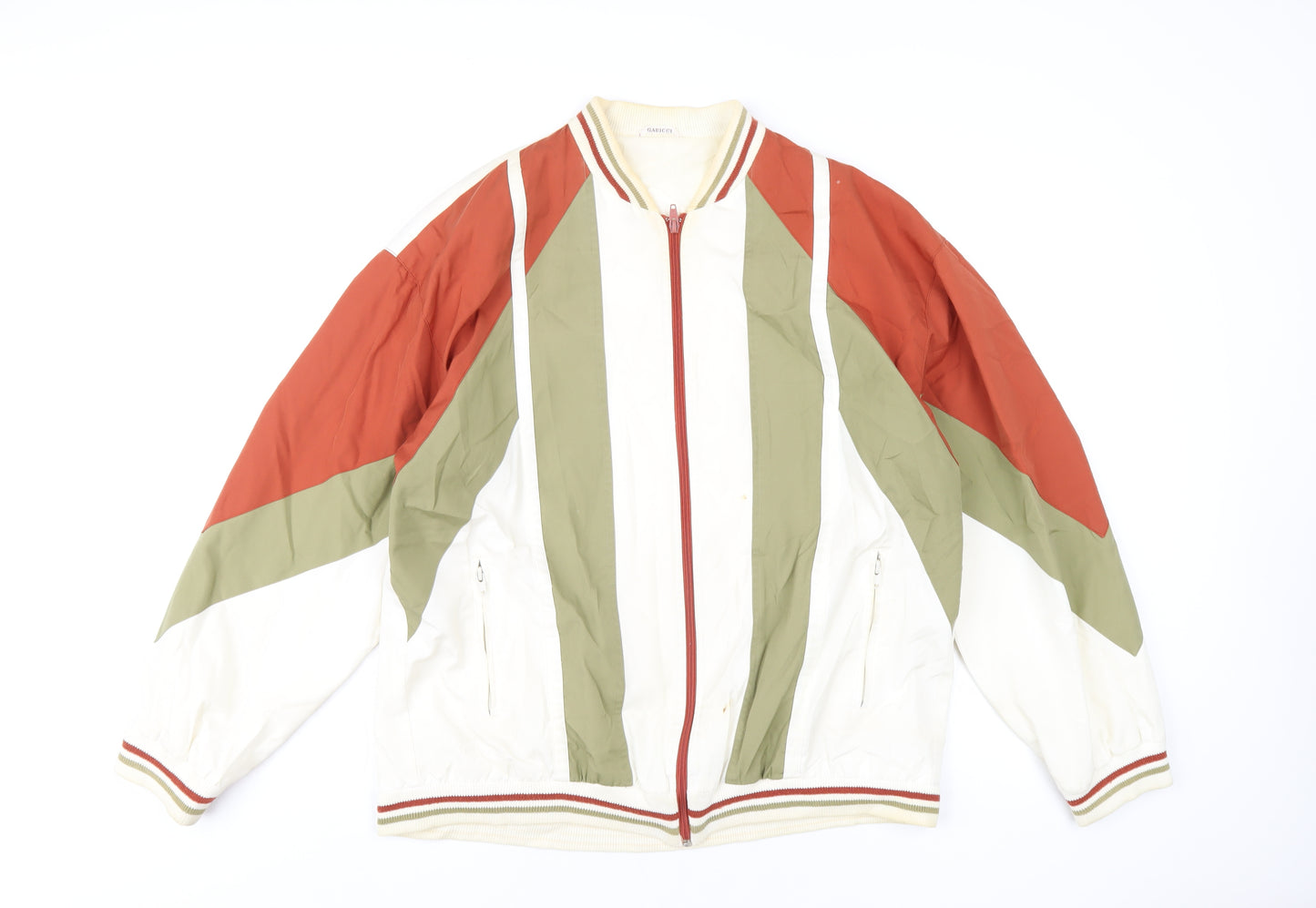 Gabicci Mens Multicoloured Bomber Jacket Jacket Size L Zip