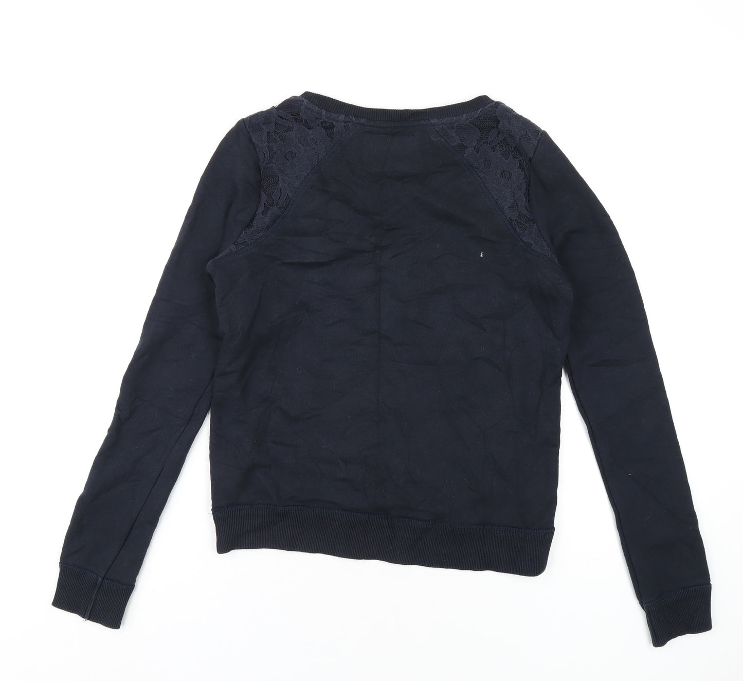 Superdry Womens Blue Cotton Pullover Sweatshirt Size XS Pullover