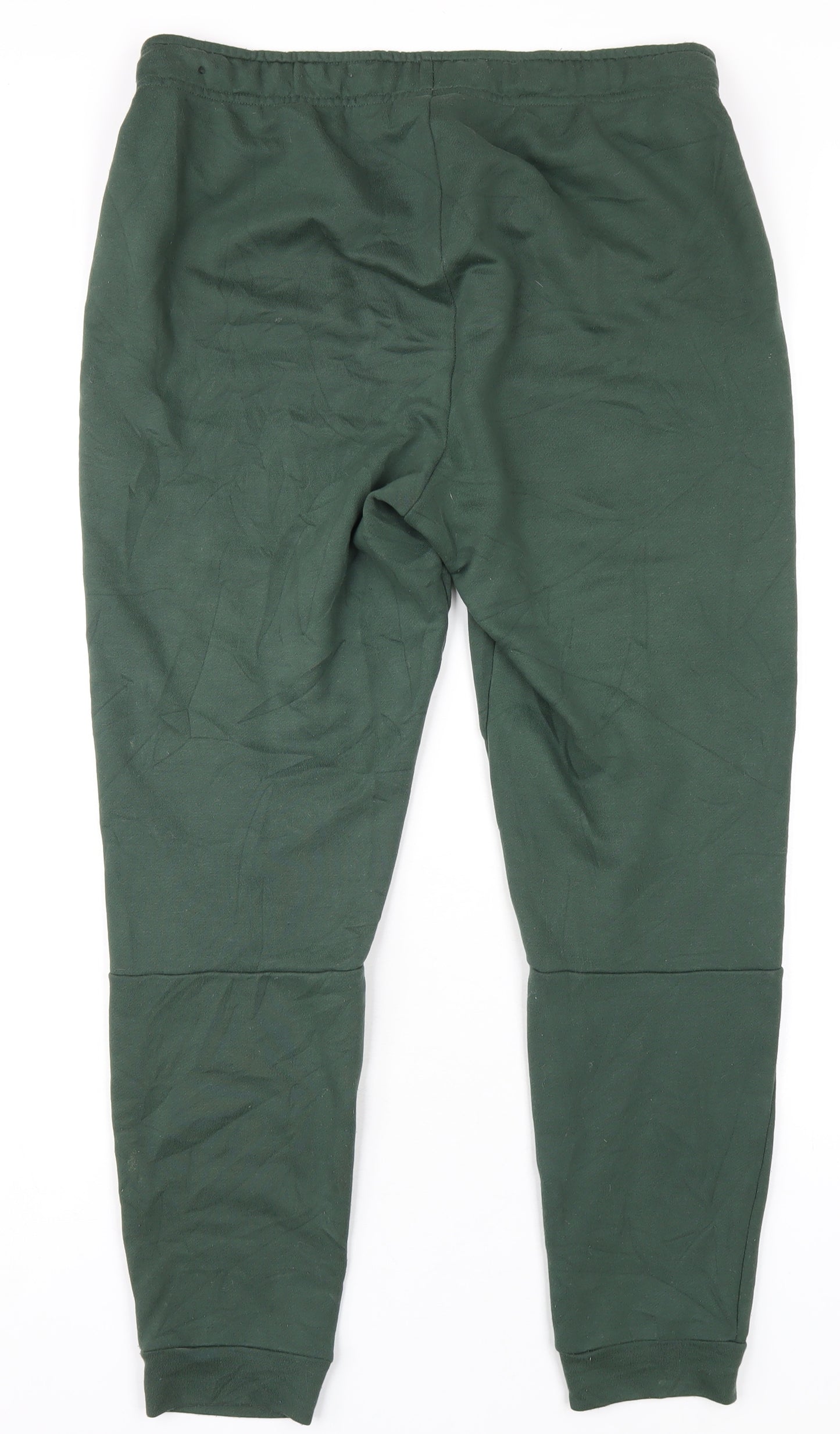 Nike Mens Green Polyester Jogger Trousers Size M L29 in Regular Drawstring