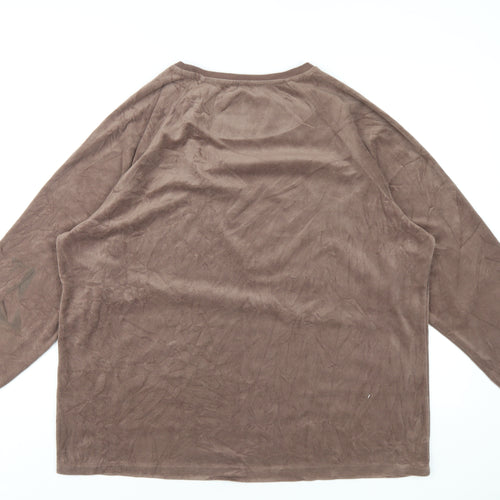 Disney Womens Brown Solid Polyester Top Pyjama Top Size 18 - Bambi Thumper